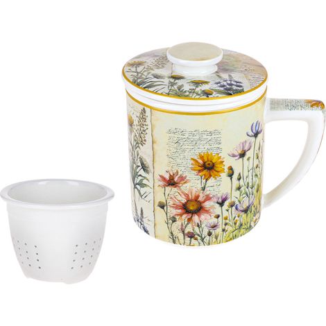 Carmani, Tasse mit Siebeinsatz und Deckel 400 ml - Laura Lozano/Herbal Harmony (1/5)