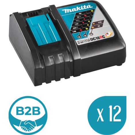 [B2B] Pack mit 12 Ladegeräte MAKITA DC18RC (1/2)