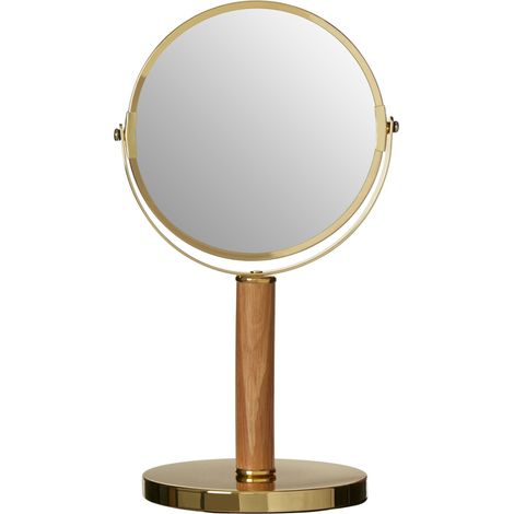 Premier Housewares Cassini Gold Finish Iron Table Mirror (1/3)