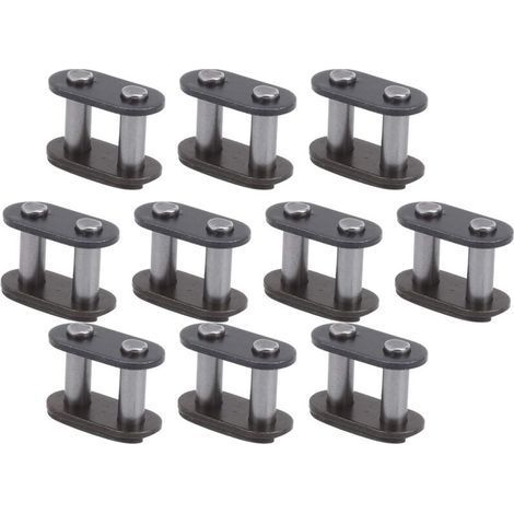 T8f Chain Master Link - 10pcs Steel Connectors Lightweight Bicycle Chain Wear Resistance Master Connecting Link (1/5)