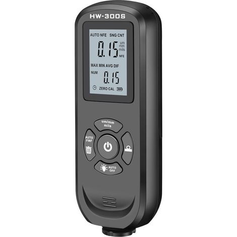 Jauge d'épaisseur de revêtement de testeur de peinture automatique avec écran de rétroéclairage LCD numérique écran vertical noir (1/3)