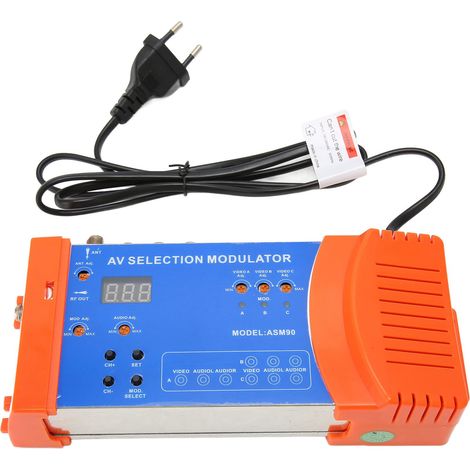 Modulateur de sélection AV professionnel PAL NTSC, modulateur RF VHF UHF standard pour téléviseur domestique 100-240 V (1/5)