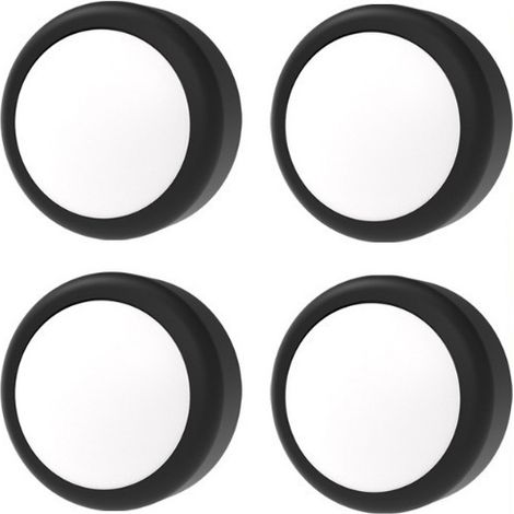 Lot de 4 spots LED avec 13 couleurs, variateur et télécommande (1/5)