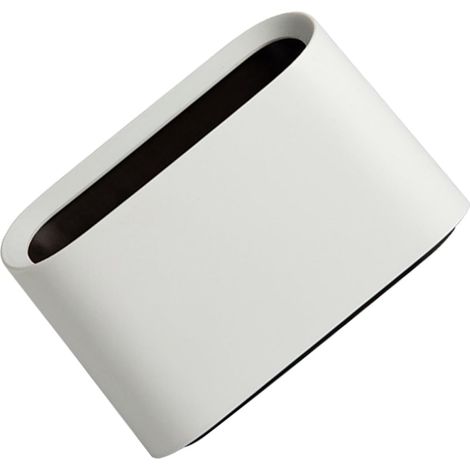 poubelle de table blanche en plastique à double design (1/5)