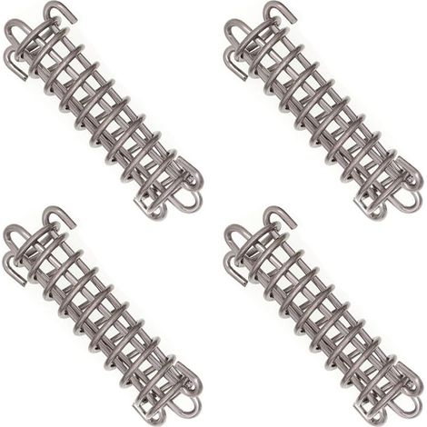 Fixations d'ombrage de Voile Tente Corde Résistante Ressort Trampoline 4 Pièces Métal Accessoires Ressorts pour Le Camping en Plein Air Randonnée Voyage Pique Nique Tente de Plage Auvent. (1/5)