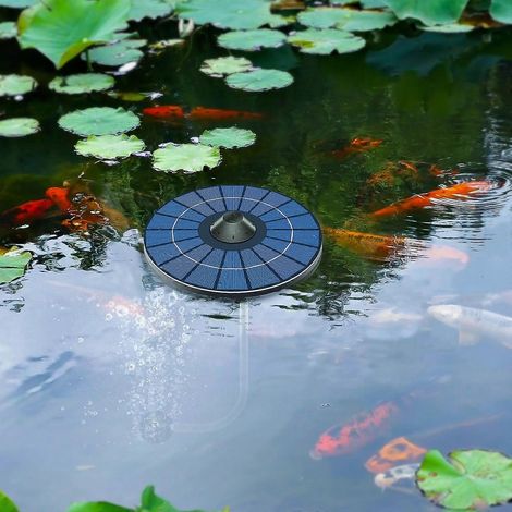Aérateur flottant solaire pour bassin à poissons avec batterie de secours pour une utilisation nocturne pompe d'aération extérieure portable adaptée à un usage domestique et à la pêche. (1/5)