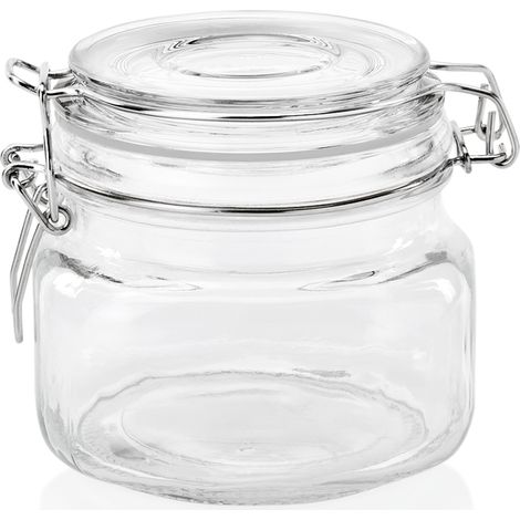 Bocal à fermeture mécanique 500 ml Ø 11 cm H 10 cm verre - Was Germany