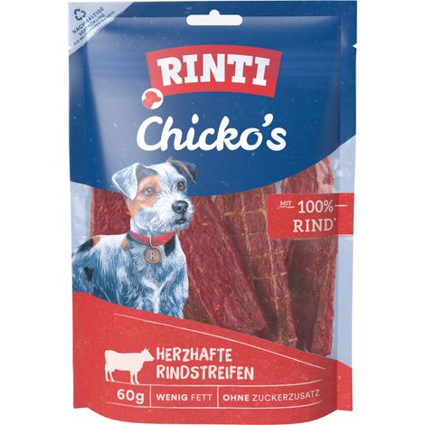 Rinti Chicko Hundesnack Rind 60g Getrockneter Pansen