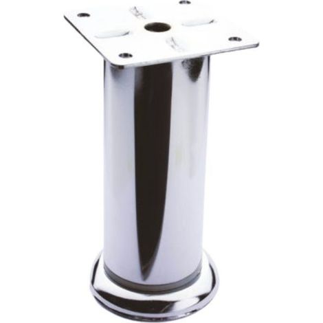 Piede in metallo diametro 4,2 altezza 20 cm cromato H20
