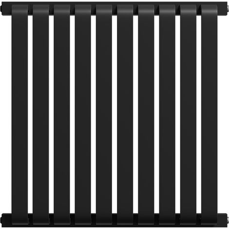 Wholesale Domestic Empire Colore Matt Black 600mm x 600mm Horizontal Single Panel Radiator
