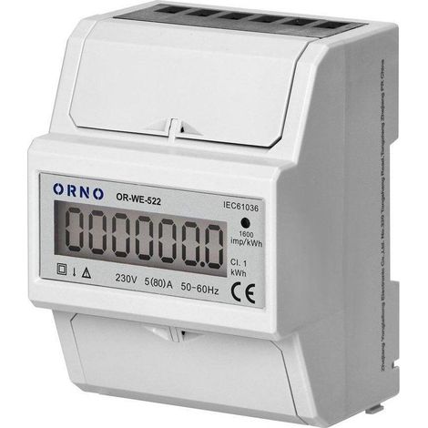 Compteur électrique monophasé Orno OR-WE-522 (1/3)