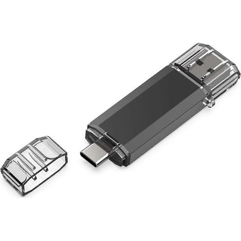 Clé USB Type C 2 en 1 OTG USB 3.0 + USB C avec porte-clés, double clé USB Type C, clé photo (1/4)