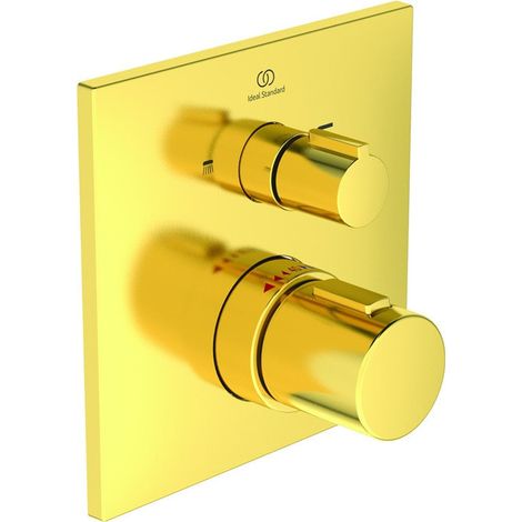 Thermostat de baignoire IS UP Ceratherm C100, BS2, DIN EN 1717, Or brossé