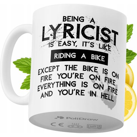 Lustige Tasse für Liedtexter – Kaffee- oder Teetasse mit witzigem Textdesign – ideal für Geburtstage, Namenstage, Feiertage und besondere Anlässe. Hochwertige Tasse für Zuhause, Büro und Arbeit. Farbe