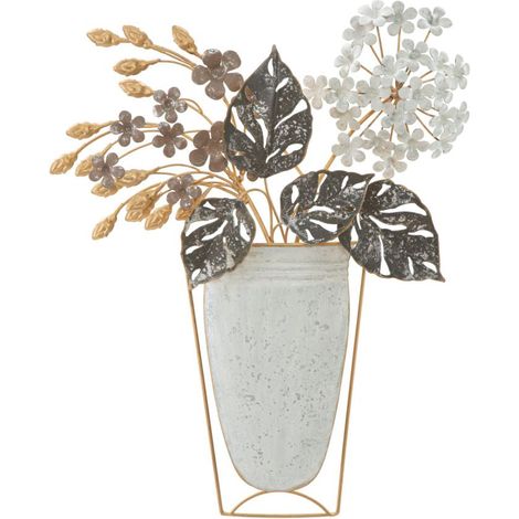 Pannello Vase 45,5x7,5x53 cm in Ferro Multicolor (1/5)