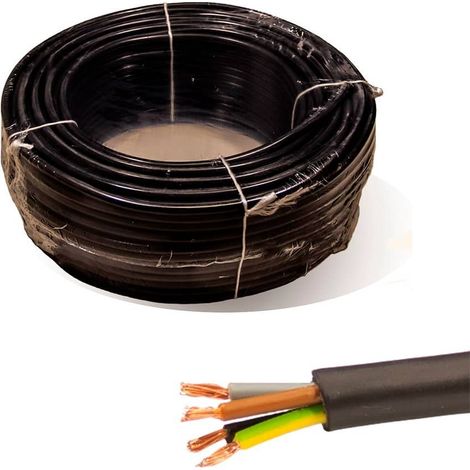 Rollo 100 mtr Manguera 4x1mm² Flexible PVC RV-K H05VV-F (1/3)