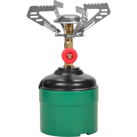 Réchaud de camping, réchaud à gaz portable pour l'extérieur, pour le camping, adapté pour les activités de plein air, le camping et les randonnées (1/5)