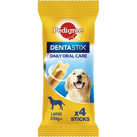 Pedigree DentaStix Daily Dental Chews Large Dog 4 Sticks PK14 - 265868