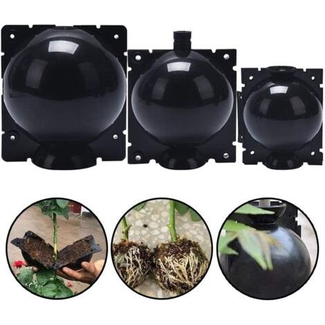 Boules de racines noires pour arbres, méthode d'enracinement améliorée, propagateur de racines réutilisable, kit de greffage haute pression pour arbres et fleurs (15 pièces) –