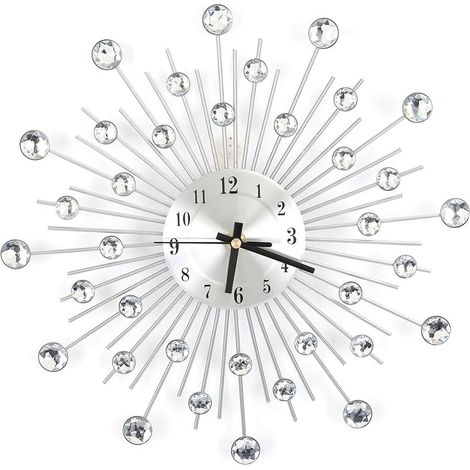 (33 x 33 cm) Reloj de pared moderno silencioso DIY Reloj de pared grande 3D Reloj de pared moderno Reloj de pared de diseño moderno Reloj de pared de acrílico Decoración de pared Reloj de pared para o