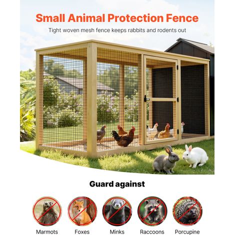 Grillage Métallique Noir 61 cm x 7,6 m Grillage à Poule Clôture Soudé Maille 5 x 7,5 cm Rouleau de Fil en Fer Galvanisé Revêtement en Vinyle PVC Calibre 16 pour Jardin Cage à Lapins Serpents (1/5)