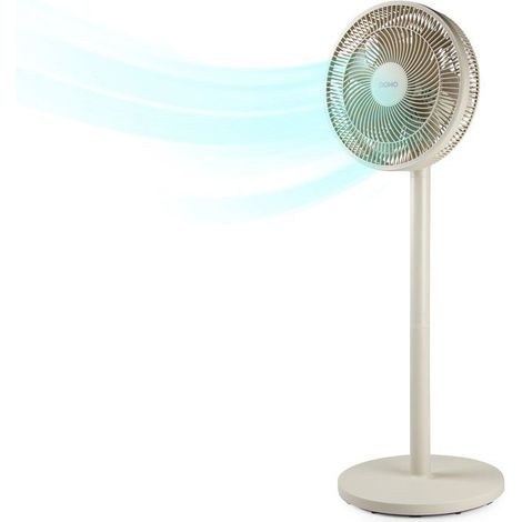 Ventilateur 2 en 1 sur pied et sur table - DOMO - 3 vitesses - Avec 7 pales - Silencieux - 55 W - Sable (1/5)