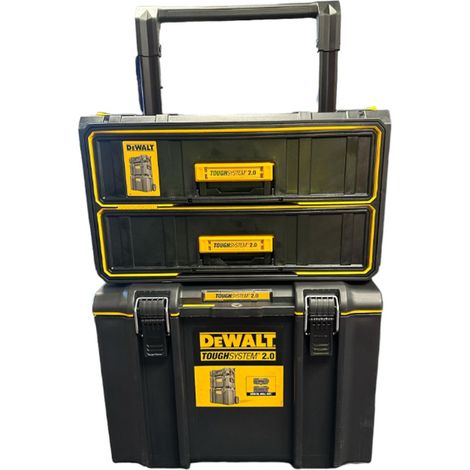 Dewalt Toughsystem Rolling Mobile Storage Box Trolley + 2 Deep Drawer Unit (1/5)