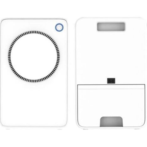 Small solid-state dehumidifier, moisture absorber, electric air dryer, 1000ml water tank, for home, kitchen and office (colour: white) (1/4)