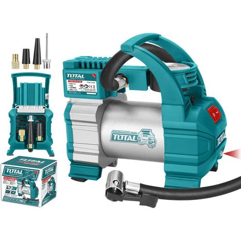 MINI COMPRESSORE ARIA PORTATILE AUTO 12V GONFIATORE RUOTE 140PSI TOTAL (1/2)