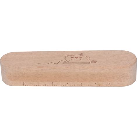 Planche à repasser en bambou et hêtre avec poignée en os et filet de protection, idéale pour la broderie et le patchwork, surface lisse. (1/5)