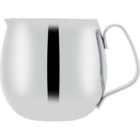 Pichet à Mousse de Lait, Pichet à Mousse de Lait en Acier Inoxydable Pichet en Acier Inoxydable avec Lisse Café au Lait épais en Acier Inoxydable pour Lait, Expresso, (1/5)