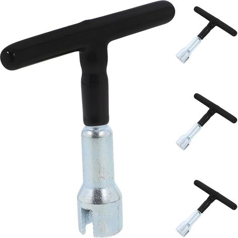 Herramienta manual con mango en T para tornillos de ojo, ganchos y tuercas – Juego de 4 piezas, 66 g, apta para fijación en madera y placas de yeso, destornillador de mariposa para instalación. (1/5)