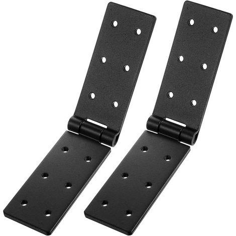 Cerniere nere robuste e resistenti, pieghevoli a 180 gradi, ideali per armadi, cassettiere, tavoli, ecc. (1/4)