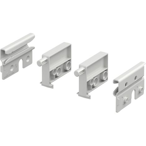 Hettich Tablarbodenarretierung, Set, weiß, links und rechts (1/2)