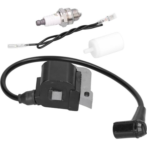 Kit d'allumage bougie et bobine d'allumage pour débroussailleuse Husqvarna 240R, 245R, 245RX, 250R (1/5)