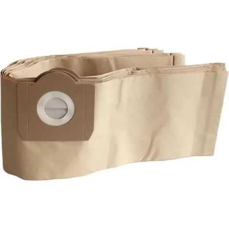 Packung mit 10 Papierfilterbeuteln, kompatibel mit Kärcher Nass- und Trockensaugern WD3 und WD3P sowie Staubsaugerbürsten und Zubehör. – AquaForge (1/5)
