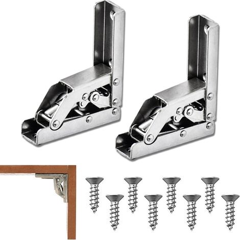 pièces de charnières pliantes à 90 degrés - argent