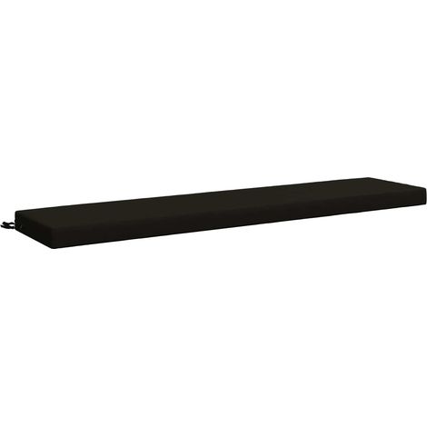 Cuscino per panchina SOEST 100% Poliestere Nero 180 x 40 x 8 cm vidaXL (1/5)