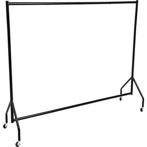 Portants,Tringle pour vêtements Noir 1.82x 1.52 m (1/5)