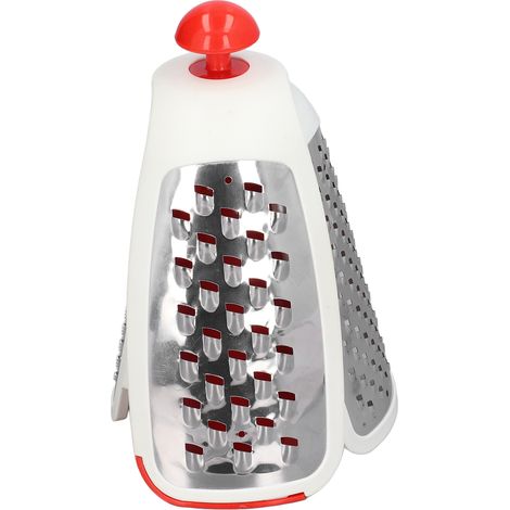 Gemüseschneider 4-in-1, multifunktional, Edelstahl, tragbar, leicht, einfach zu bedienen, rot (1/5)