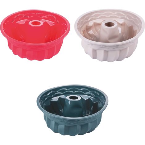 STAMPO CIAMBELLONE SILICONE 23.5X9.5CM 3 COLORI ASSORTITI (1/5)