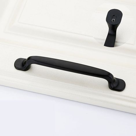 20 Pièces Poignée Porte Cuisine Noir Meubles de Chambre Cuisine Armoire Porte Poignées Meubles Poignée Tire avec Vis Alliage Aluminium la Poignée de Tirette, Distance de trou 128mm (1/4)