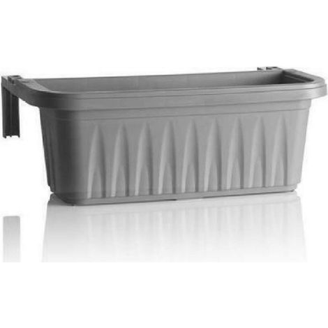 Balconetta Rettangolare Bama Rondine 11 lt Grigio 50 x 20 x 18,5 cm
