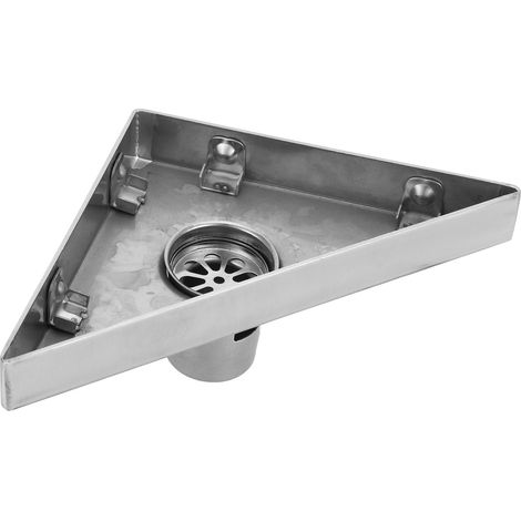 Drain de Sol 304 Acier Inoxydable pour Salle de Bain et Douche - Évacuation Angulaire Triangulaire (1/5)