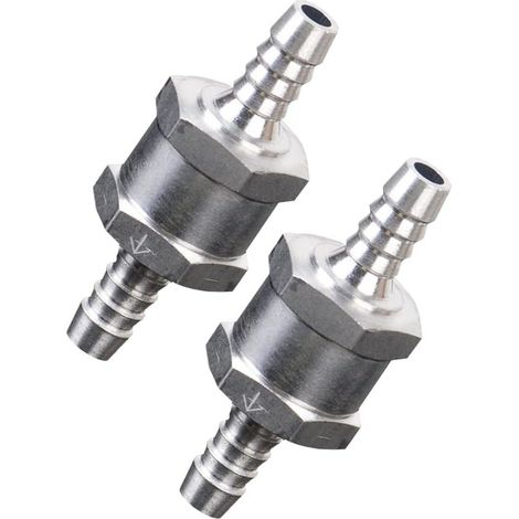 2 pcs Clapet Anti-retour en Aluminium pour Système de Contrôle à Essence,Carburateur de Voiture,12 mm (1/5)