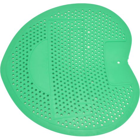 Grille d'urinoir anti-obstruction, durable et résistante aux éclaboussures, avec désodorisant pour salle de bain, bureau et restaurant (vert) (1/5)