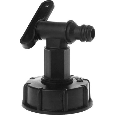 1x IBC 1/2 "15mm Raccord Robinet en PVC pour Raccord Rapide, Réservoir d'eau Cour Jardin Tuyau Valve Adaptateur Raccords commutateur, pour Cuve IBC 1000L (1/5)