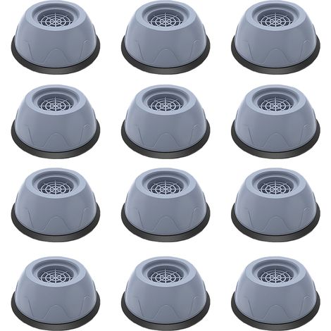 Patins amortisseurs pour machines à laver, protection de sol antidérapante et universelle, tapis de support anti-vibrations pour machine à laver-AquaForge (1/5)