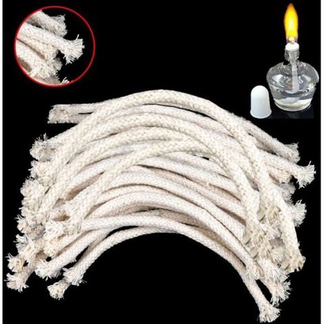 Mèche de Lampe 50 Pièces Mèche de Remplacement Meche Lampe a Petrole Meche Bougie Mèche de Lampe à Huile Meche Lampe à Huile Mèche (1/5)