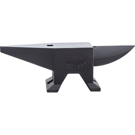 Mophorn 132 Pfund (60 kg) Amboss aus Gusseisen, Einzelhornamboss mit großer Arbeitsplatte, hoher Härte, stabiler Basis, zum Schmieden, Biegen, Formen